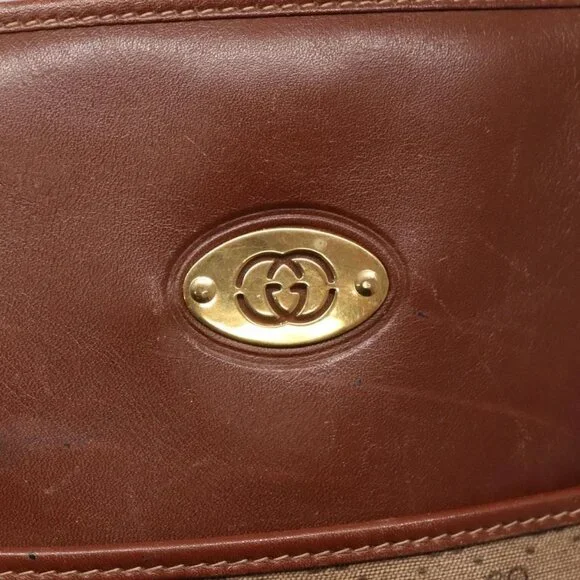 GUCCI Micro GG Supreme Tote Bag PVC Beige Gold 002 37 0035 Auth ep10439 - Picture 11 of 15